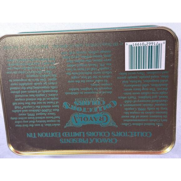 Vintage 1992 Hallmark Keepsake Christmas Ornament “Crayola Bear” & Tin Box 7"x5" - Picture 9 of 9